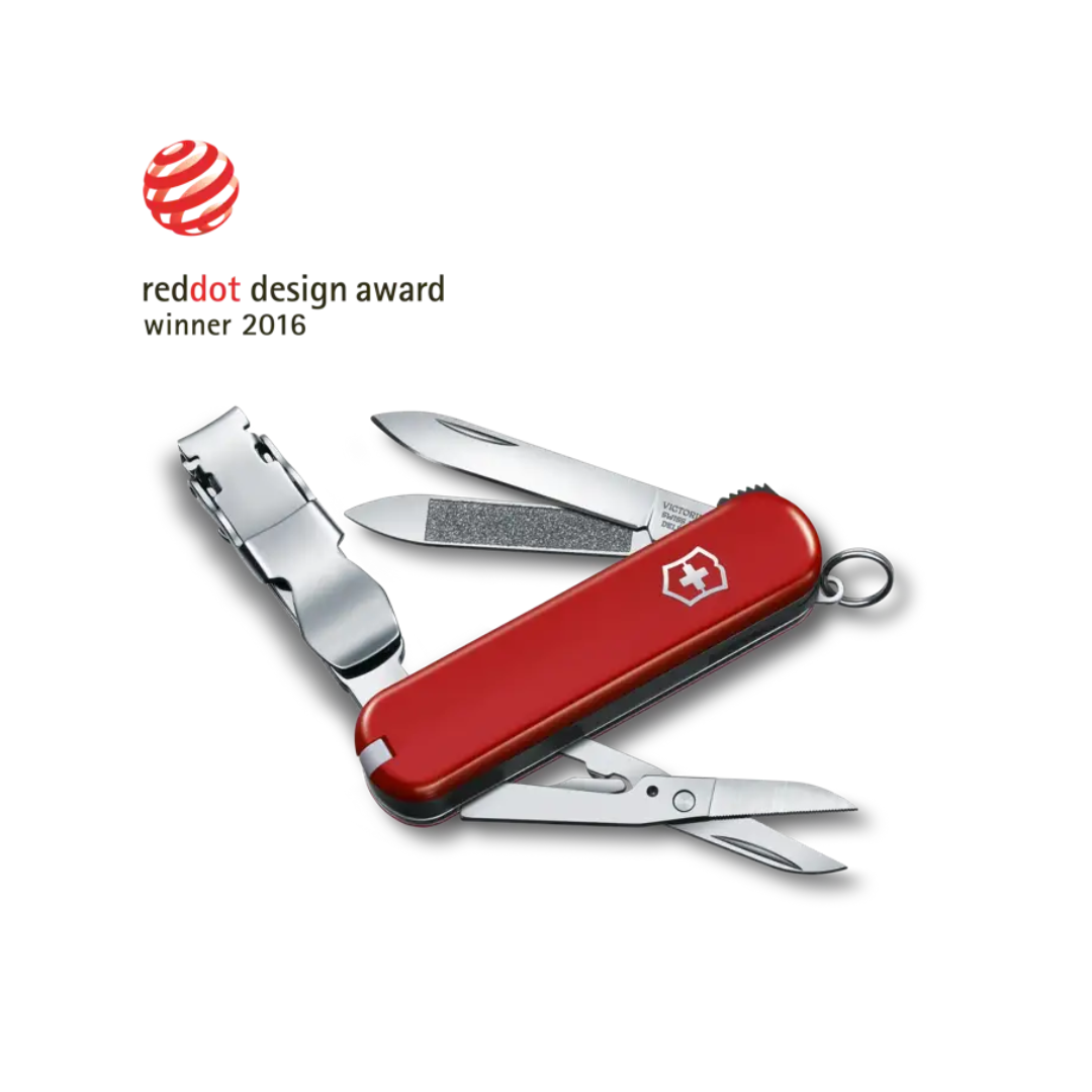 Navaja Swiss Army Nail Clip Rojo