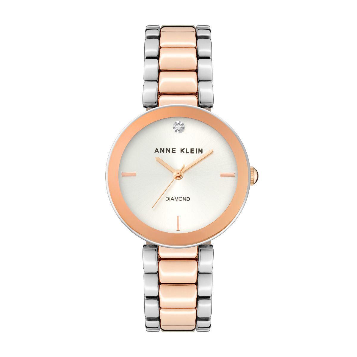 Reloj Análogo De Mujer Plateado Y Oro Rosa