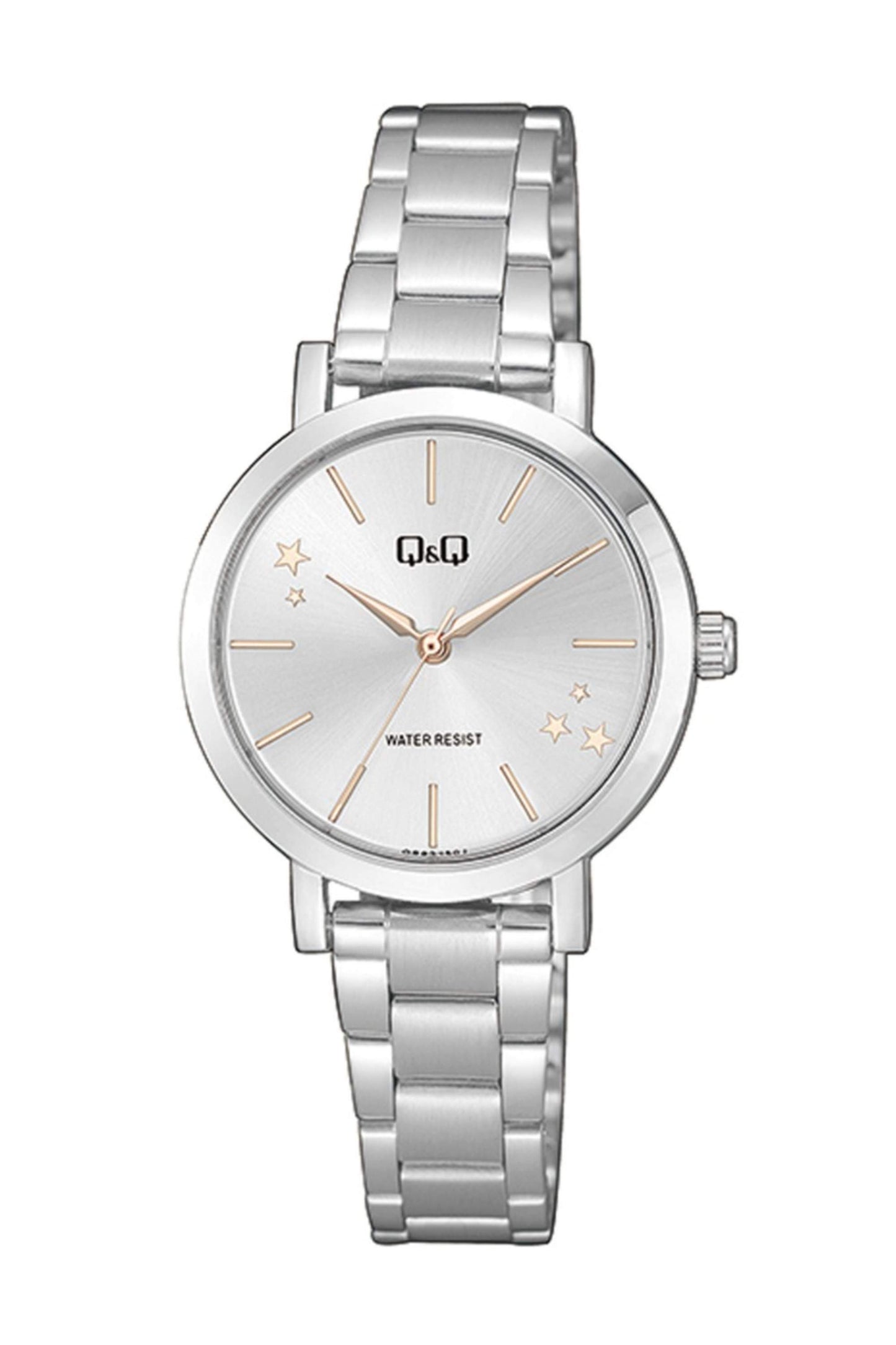 Reloj Análogo Casual Plateado de Mujer