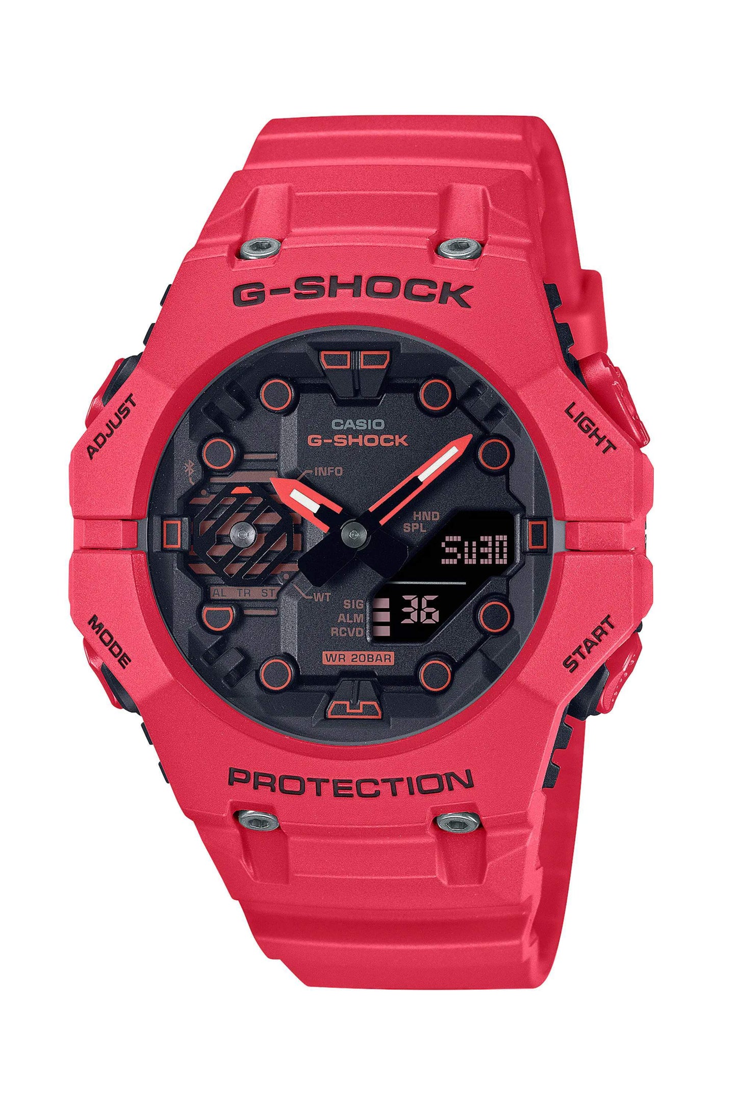 Reloj Análogo-Digital Bisel Integrado Carbon Core Juvenil Rojo de Hombre