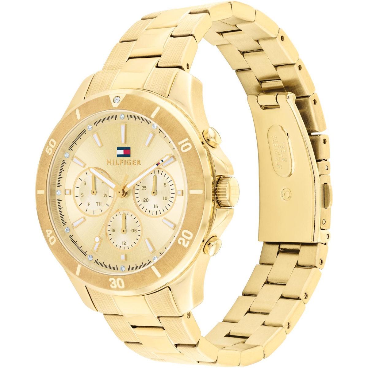 Reloj Análogo Dorado Casual de Mujer