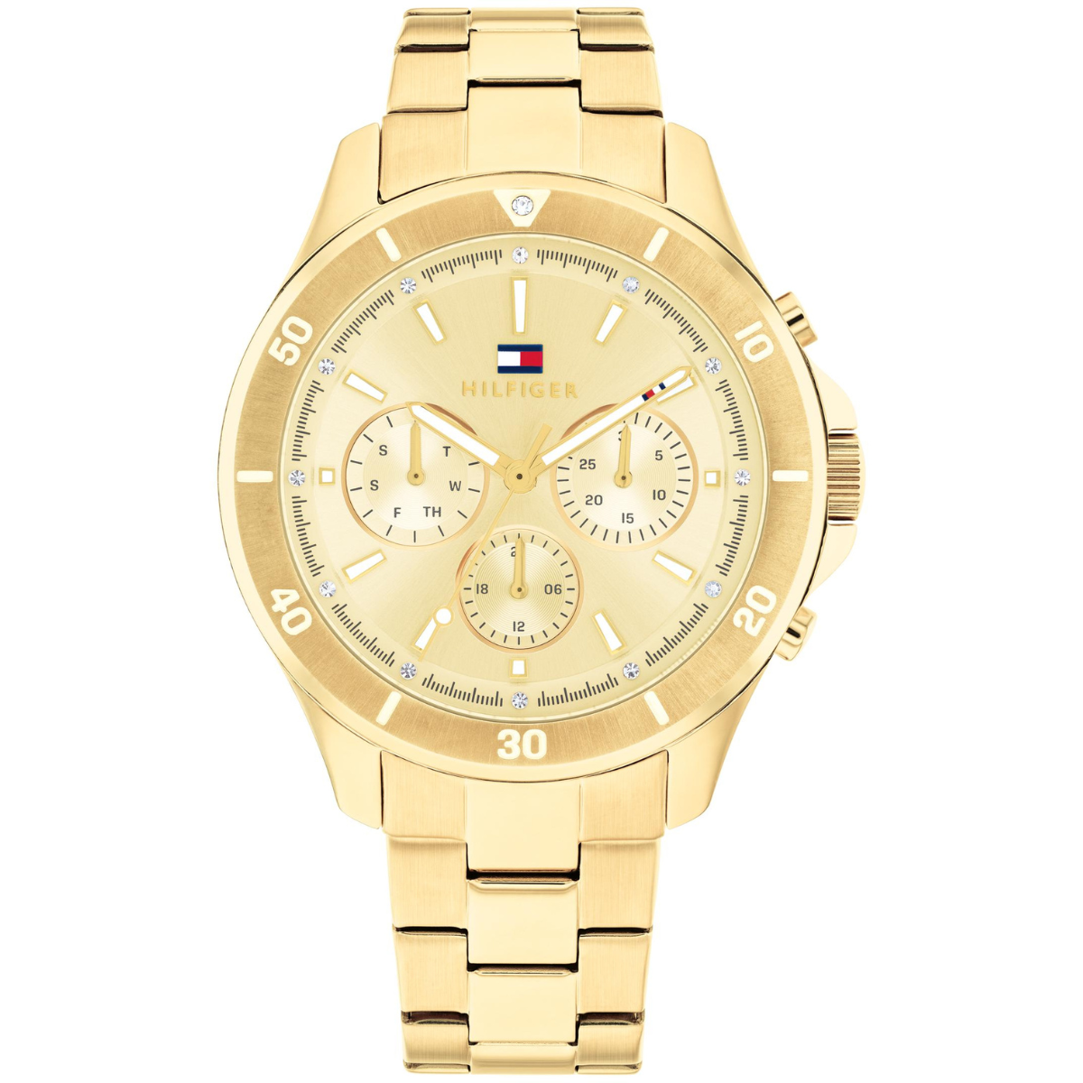 Reloj Análogo Dorado Casual de Mujer