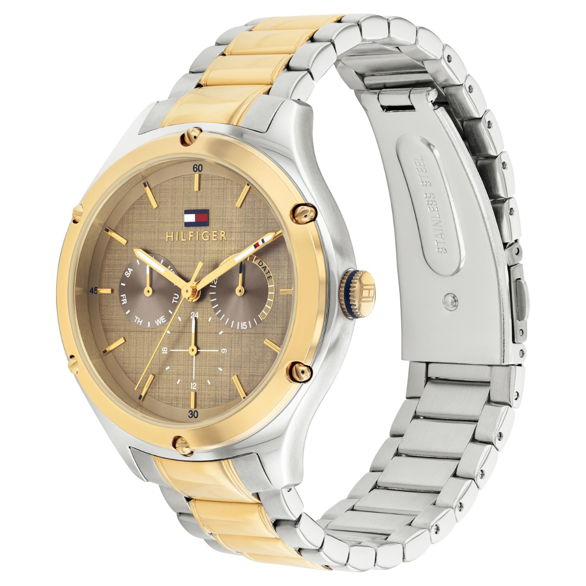 Reloj Análogo Plateado Casual de Mujer