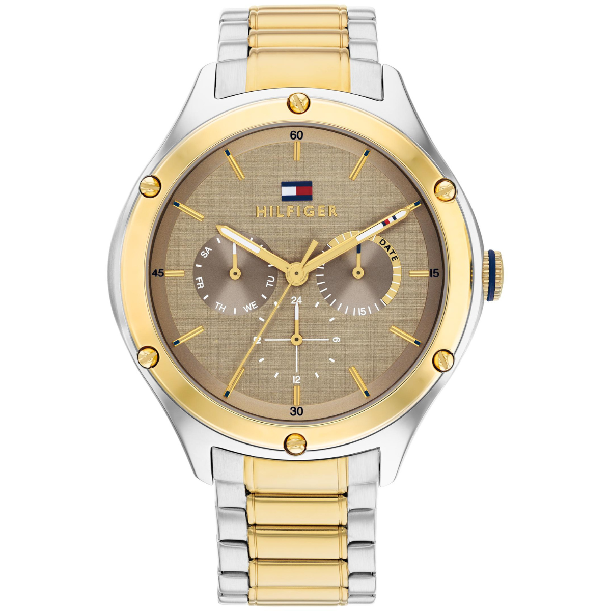 Reloj Análogo Plateado Casual de Mujer