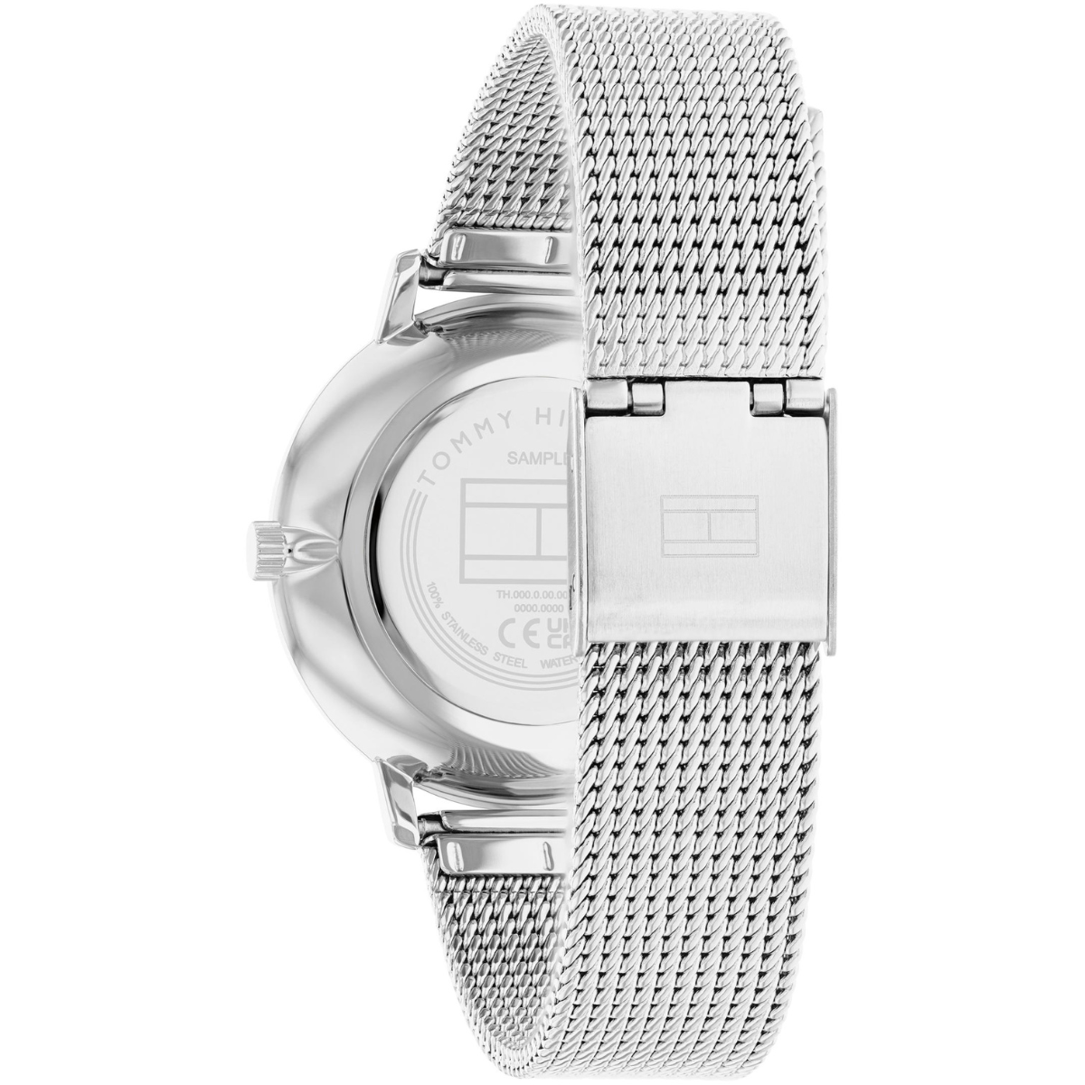 Reloj Análogo Plateado Casual de Mujer