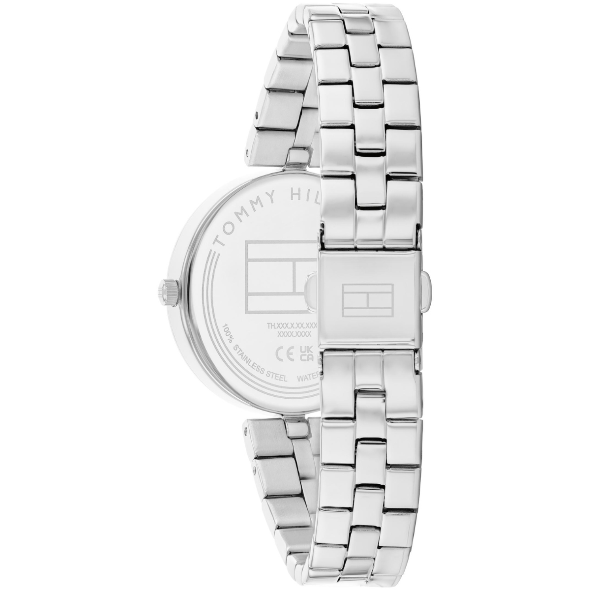 Reloj Análogo Plateado Casual de Mujer