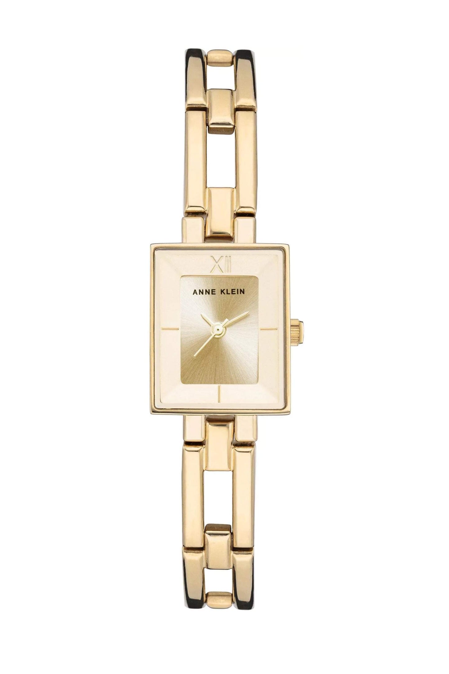 Reloj Análogo Rectangular  Ejecutivo Dorado de Mujer
