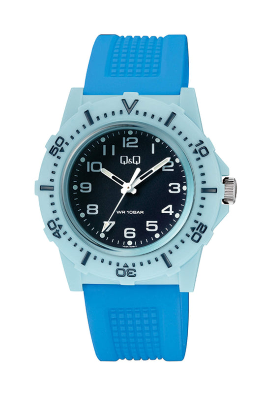 Reloj Análogo Deportivo Celeste de Hombre