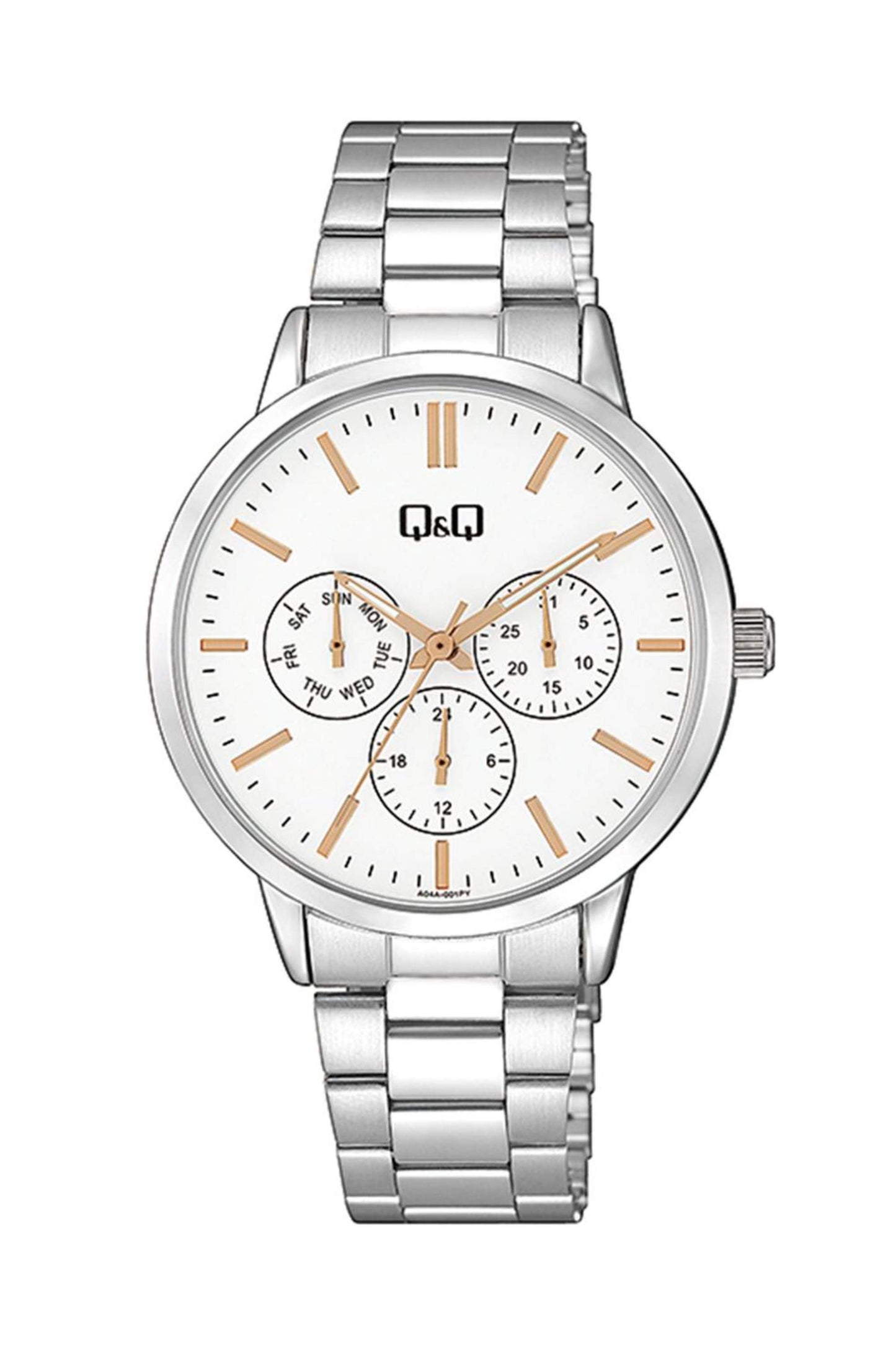 Reloj Análogo Casual Plateado de Mujer