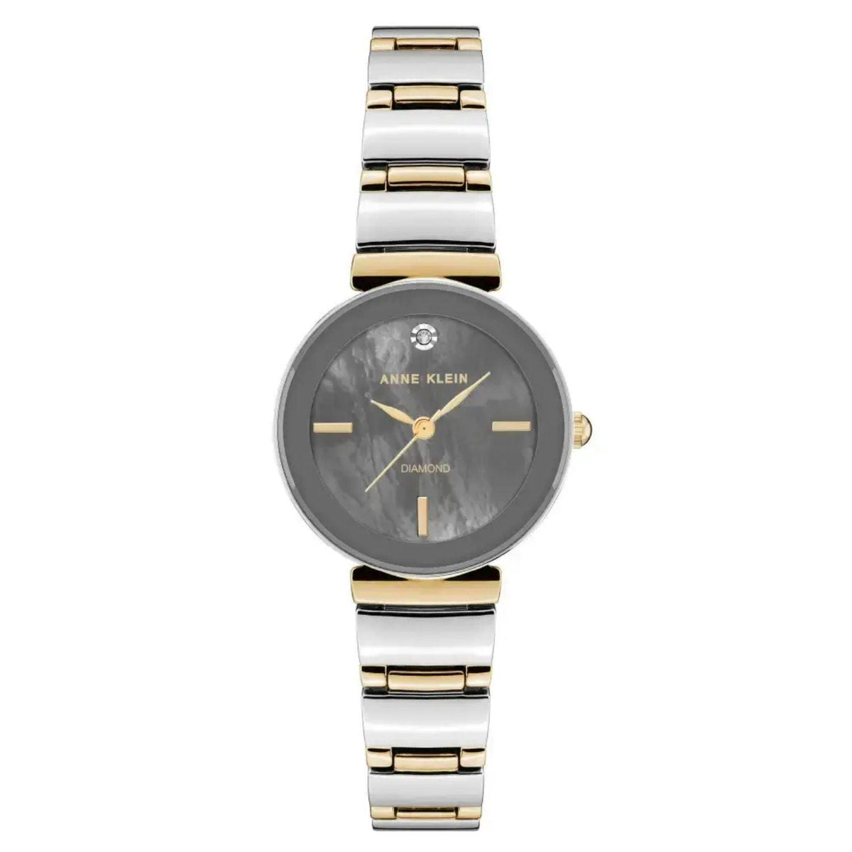 Reloj Análogo De Mujer Gris, Plateado Y Dorado