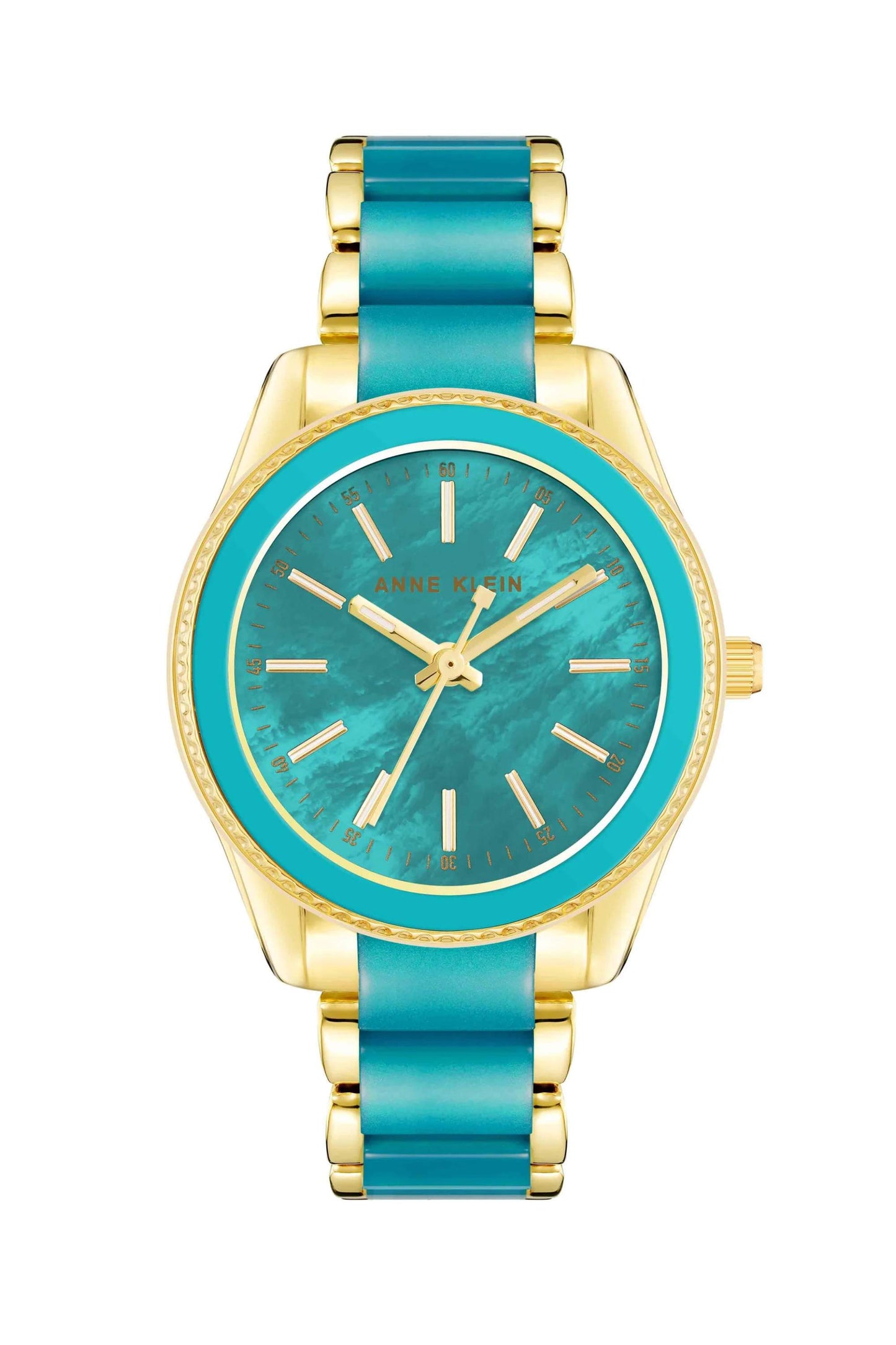 Reloj Análogo Pearlescent Ejecutivo Dorado de Mujer