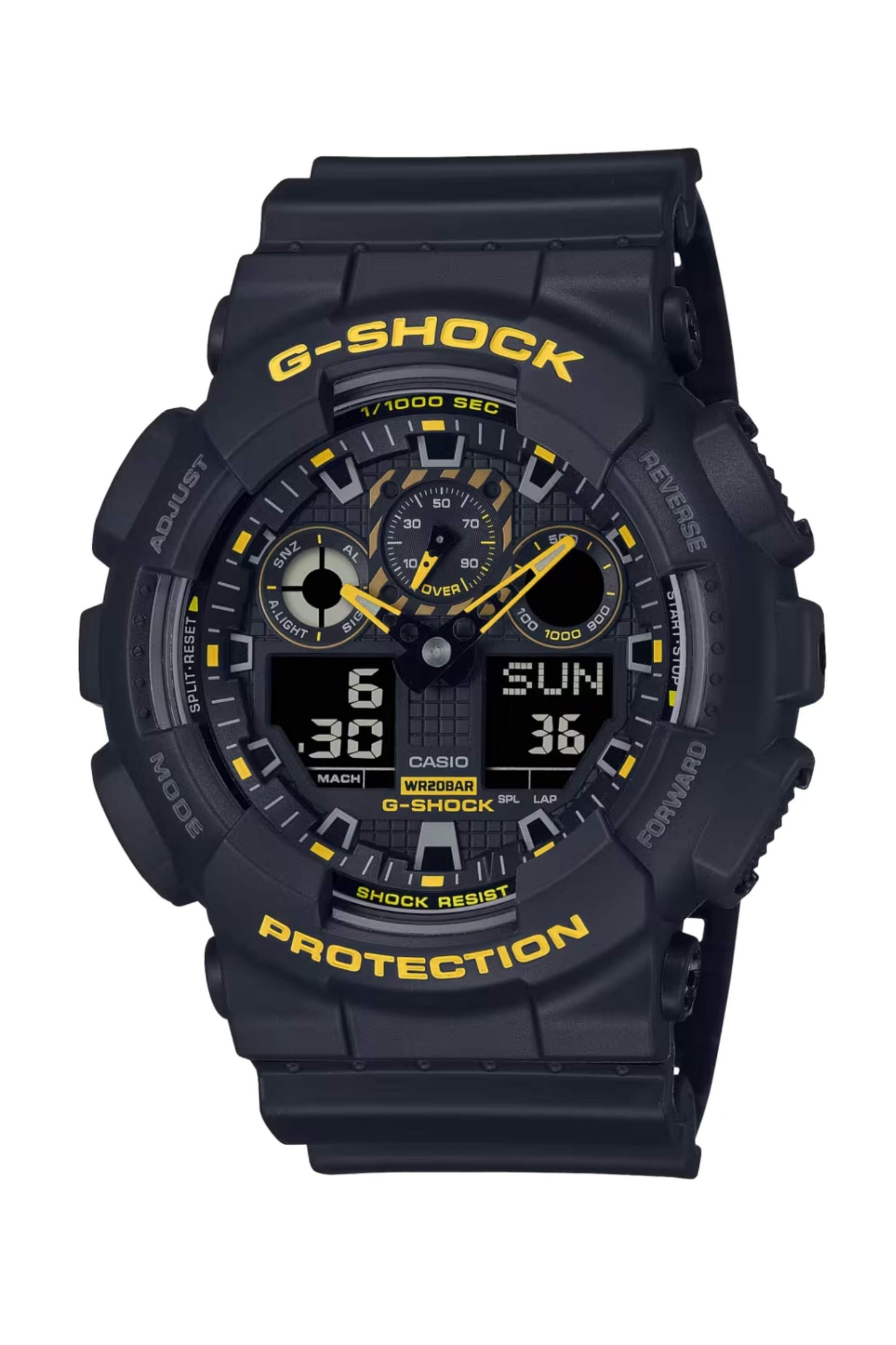 Reloj Análogo-Digital Serie Caution Sport Negro de Hombre