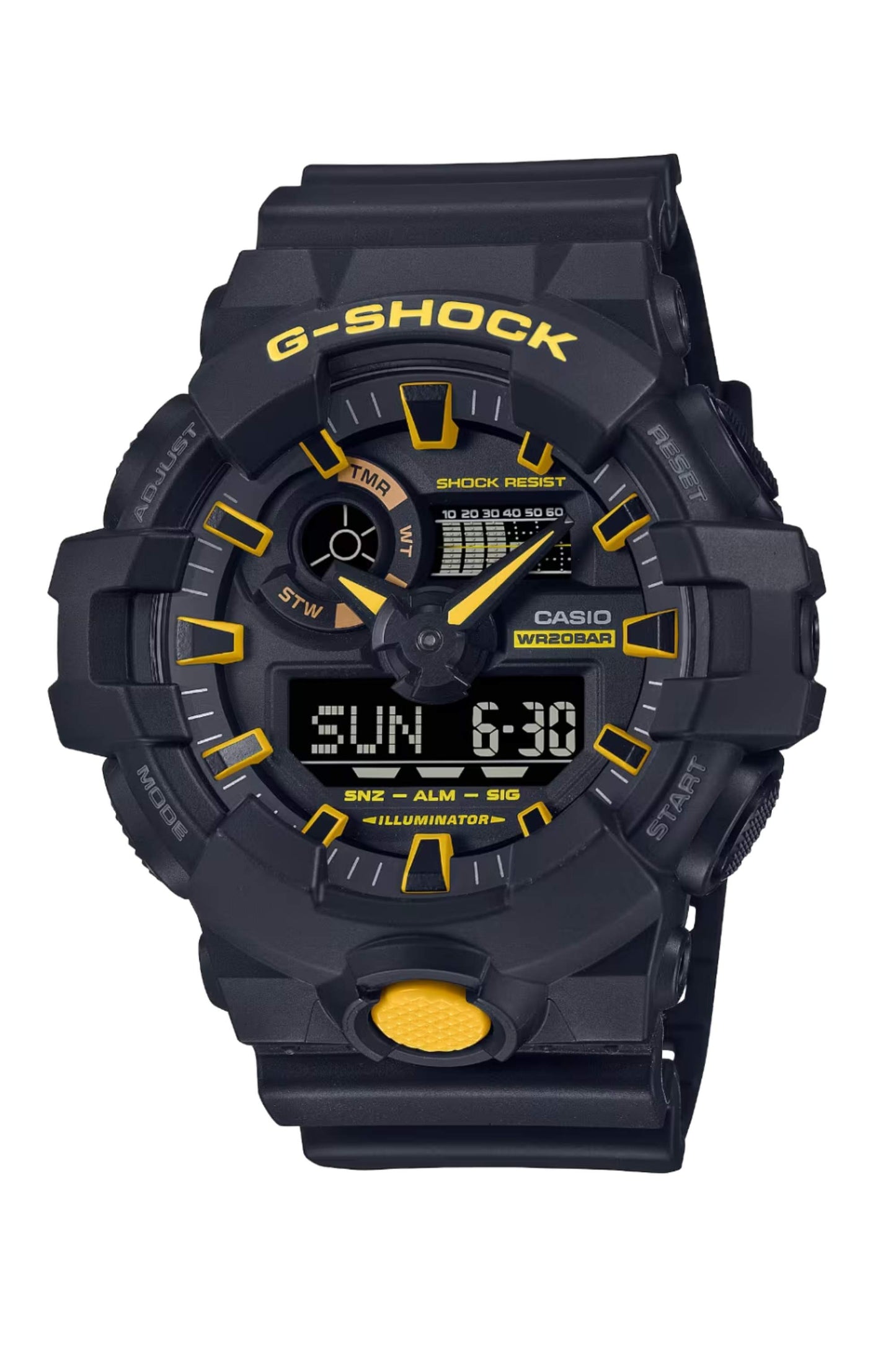 Reloj Análogo-Digital Classic Serie Caution Sport Negro de Hombre