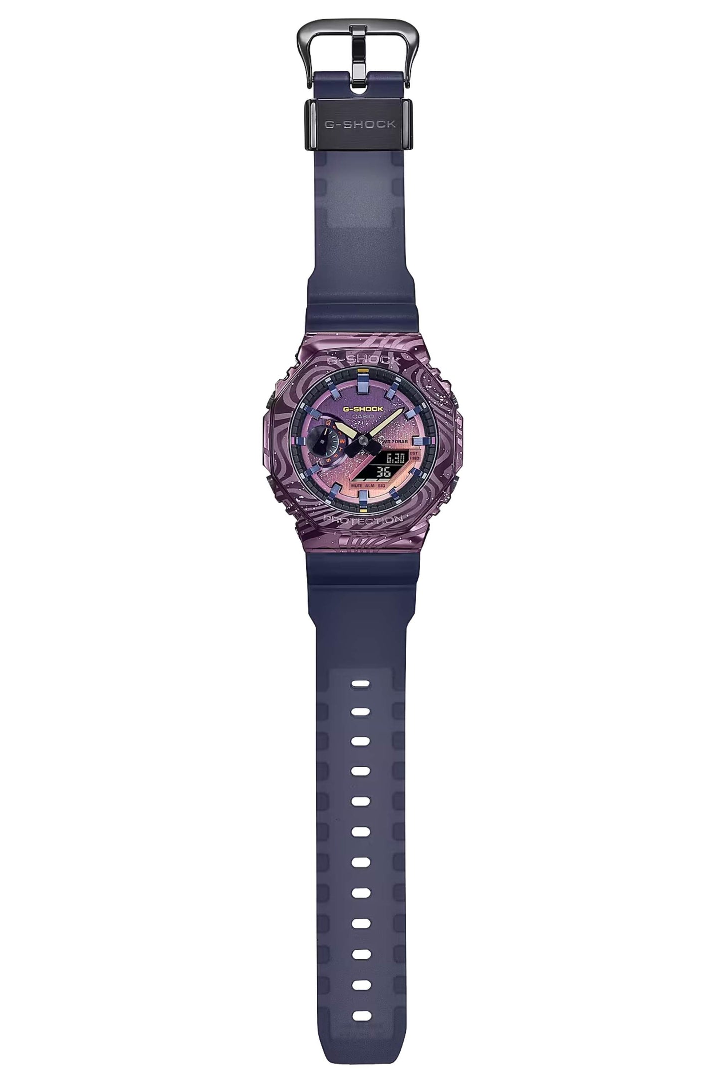 Reloj Análogo-Digital Octagon Bemetal Galaxia Traslucen Casual Gris de Hombre