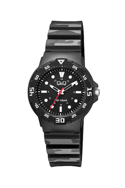Reloj Análogo Deportivo Negro de Hombre