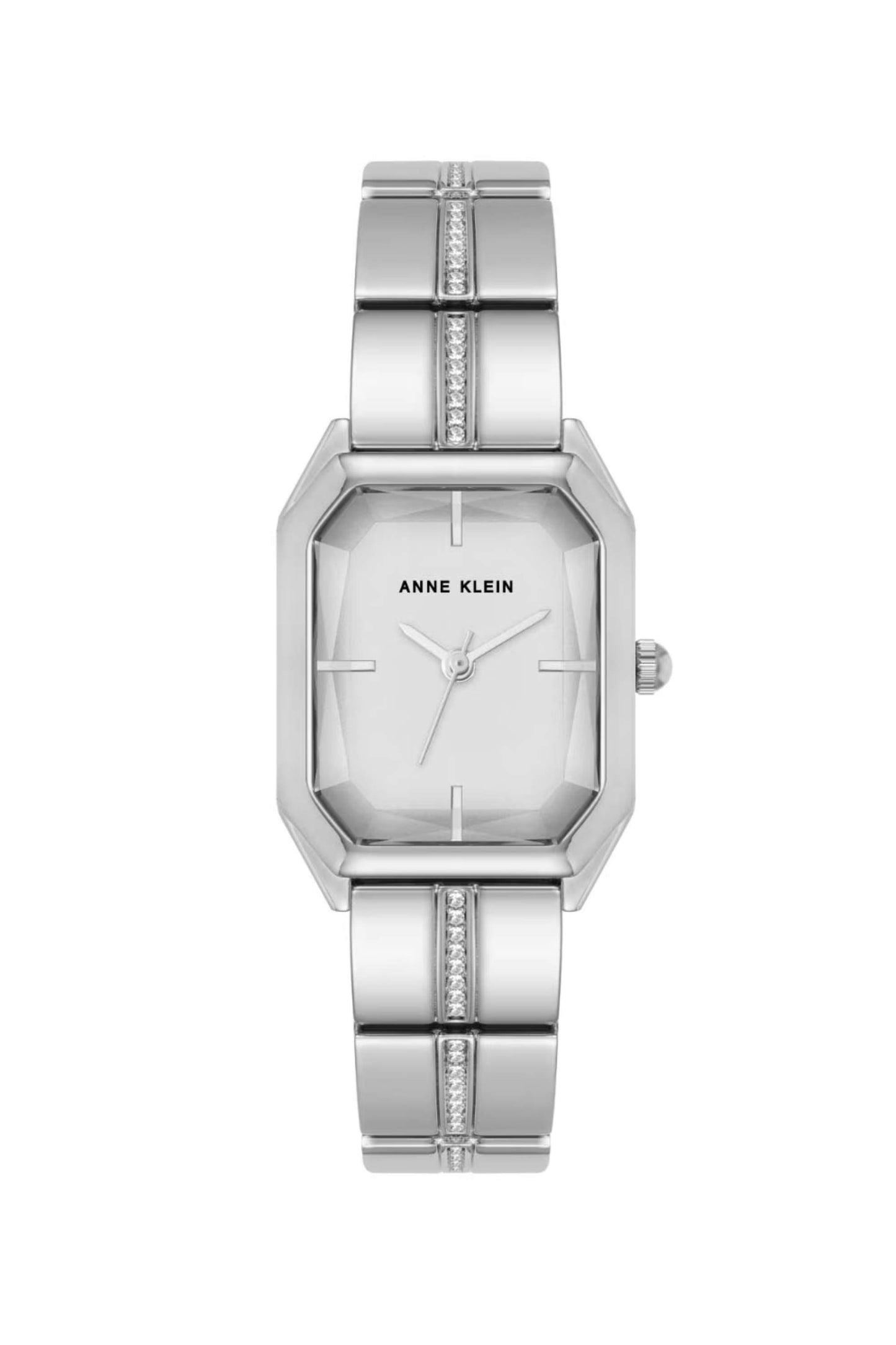 Reloj Análogo Rectangular Juvenil Plateado de Mujer
