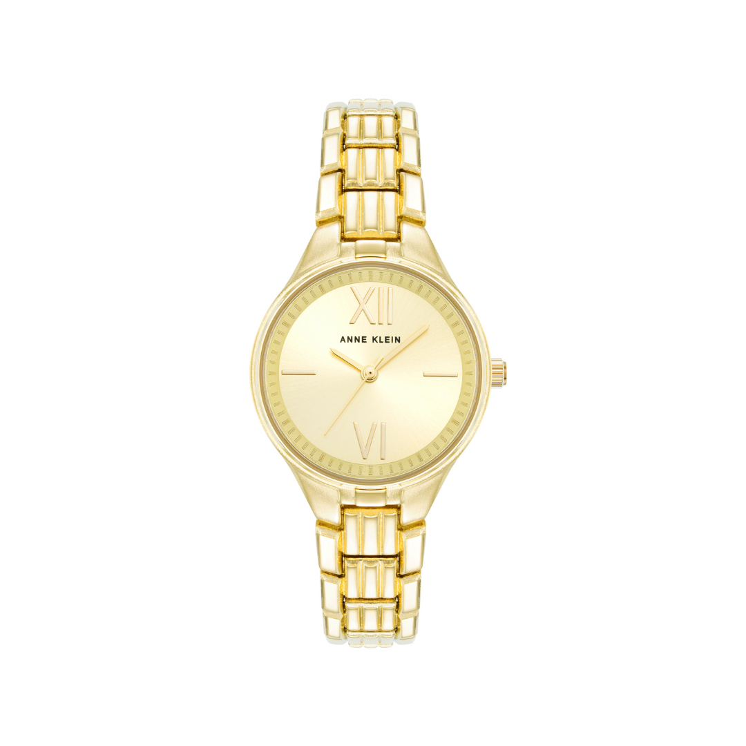 Reloj Análogo Luxury Champaña de Mujer