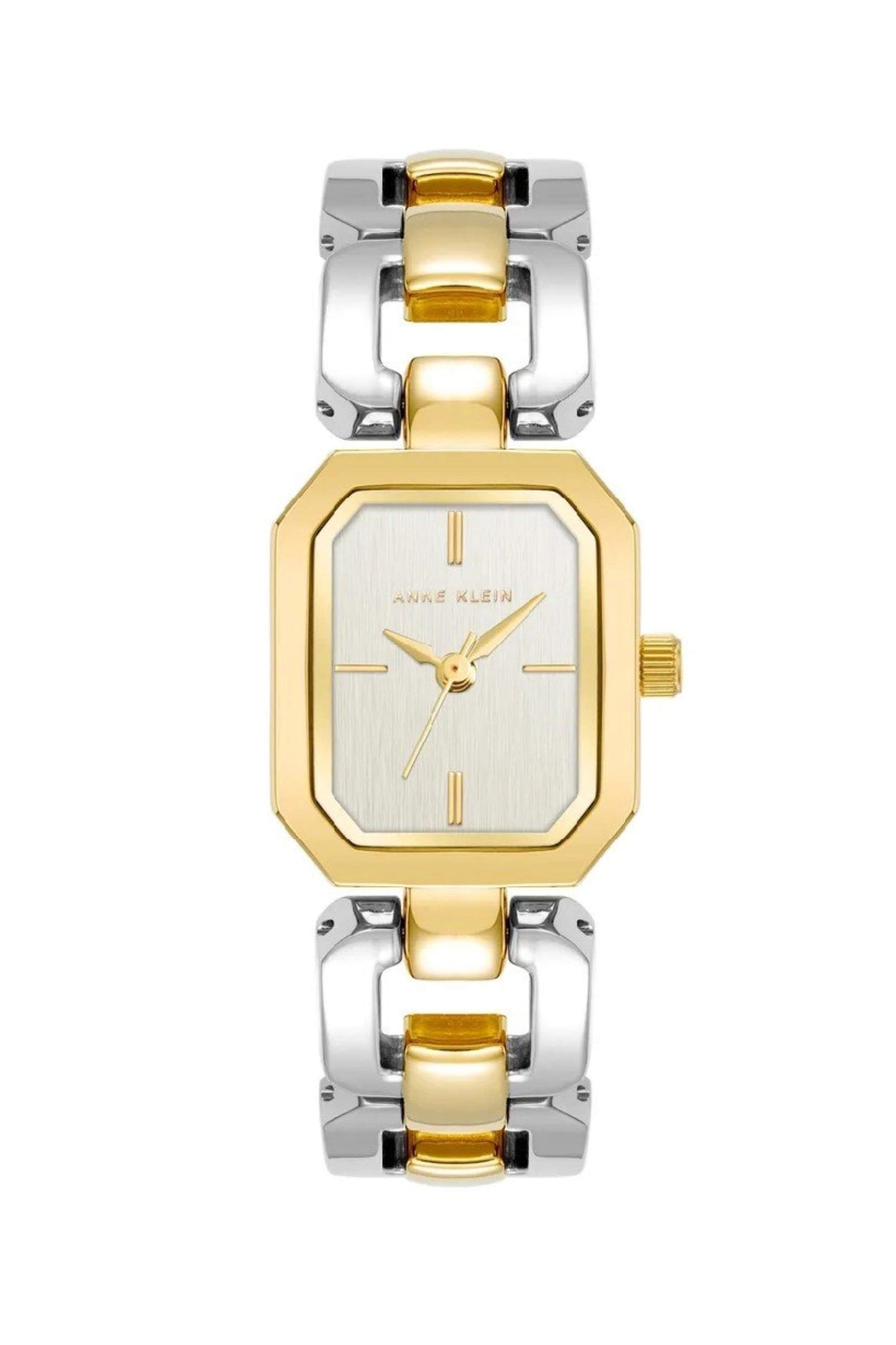 Reloj Análogo Rectangular Ejecutivo Dorado de Mujer