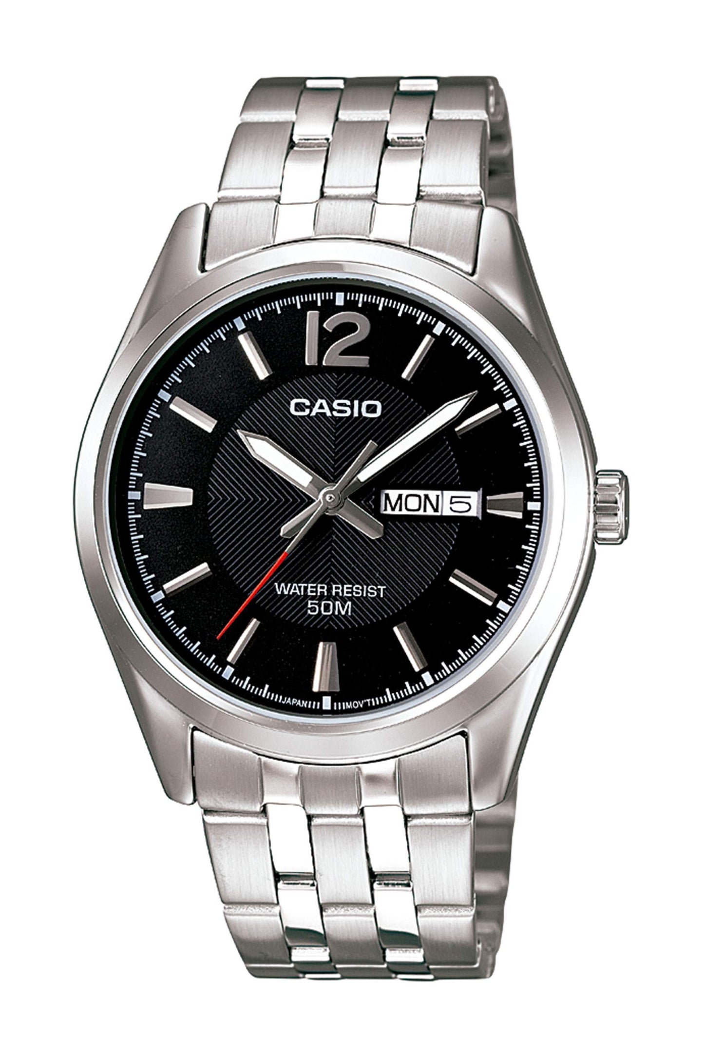 Reloj Análogo Casual Plateado de Hombre
