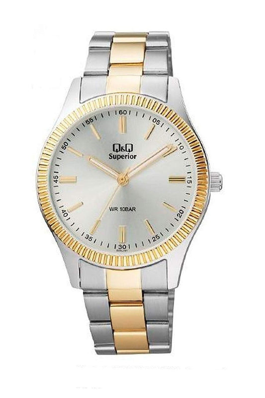 Reloj Análogo Casual Plateado de Hombre