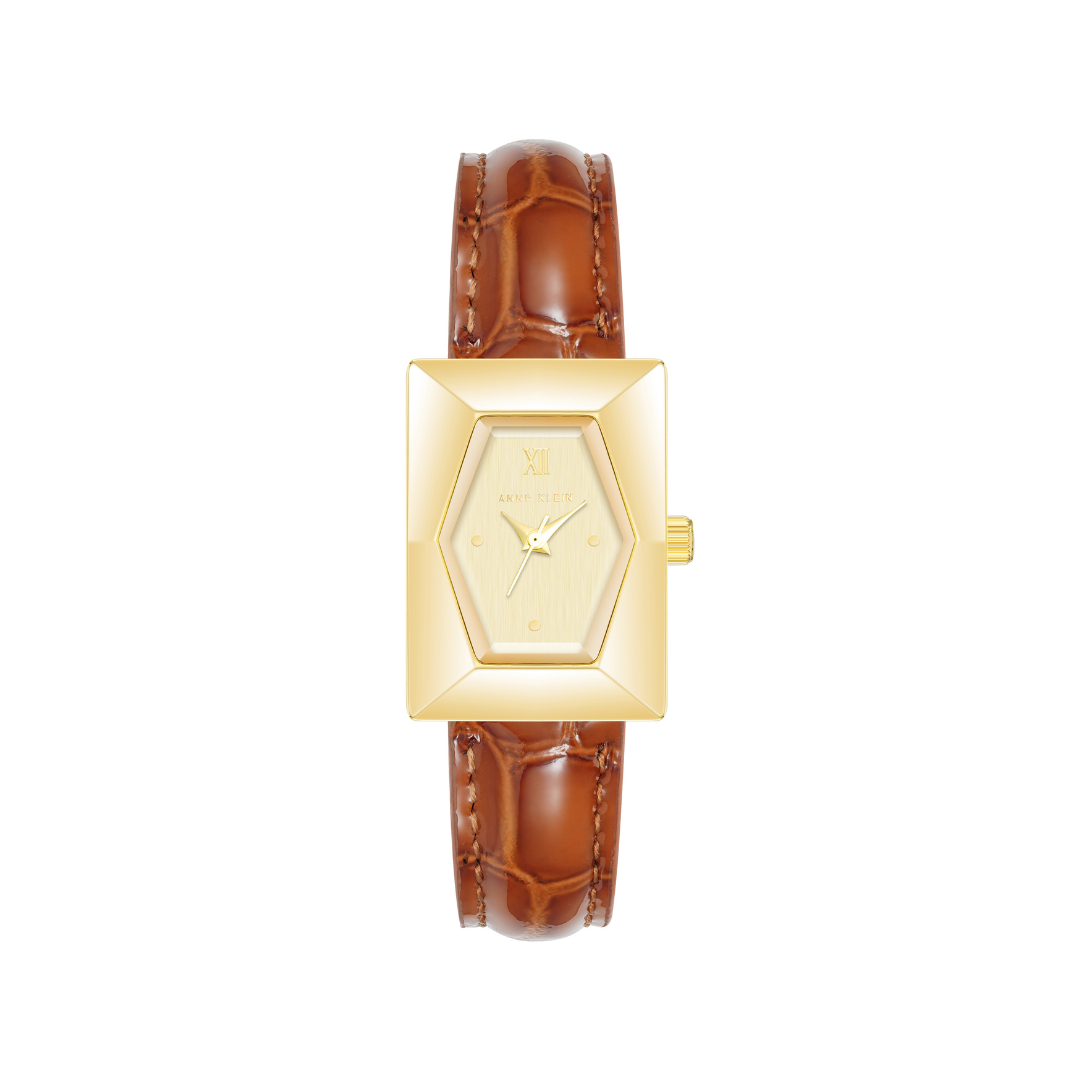 Reloj Análogo Luxury Champaña de Mujer