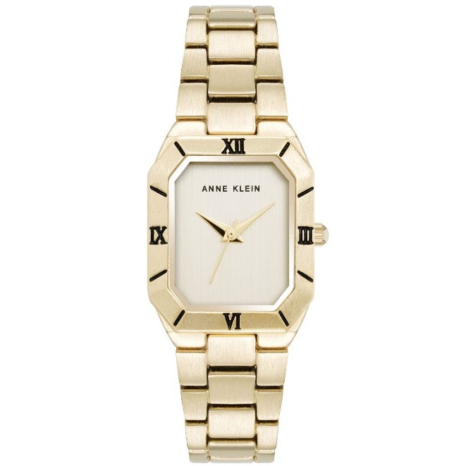 Reloj Análogo Ejecutivo Champaña de Mujer