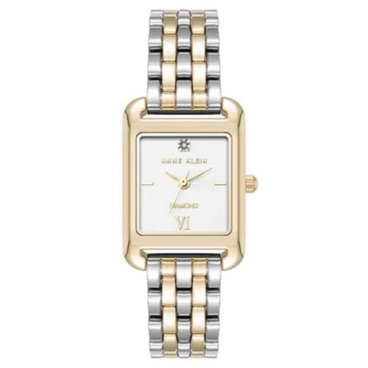 Reloj Análogo De Mujer Plateado Y Dorado
