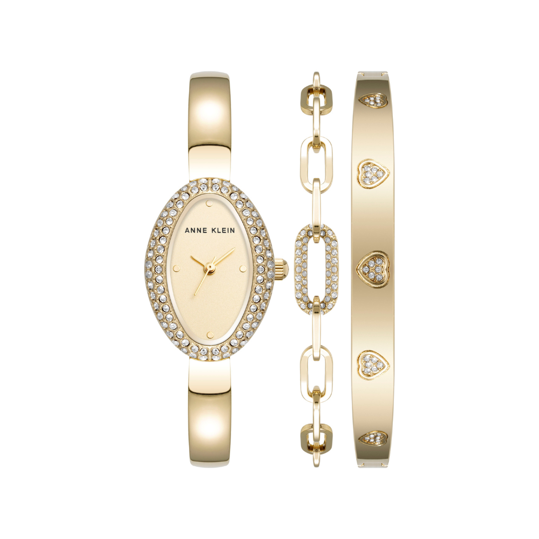 Reloj Análogo Luxury Champaña de Mujer