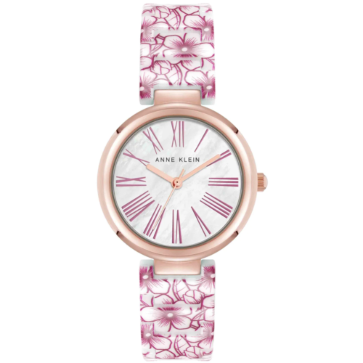 Reloj Análogo De Mujer Rosado, Blanco Y Oro Rosa