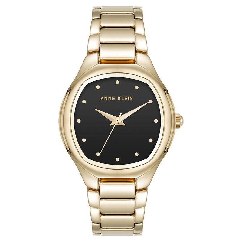 Reloj Negro y Dorado Análogo de Mujer