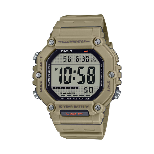 Reloj Digital Illuminator Sport Crema de Hombre
