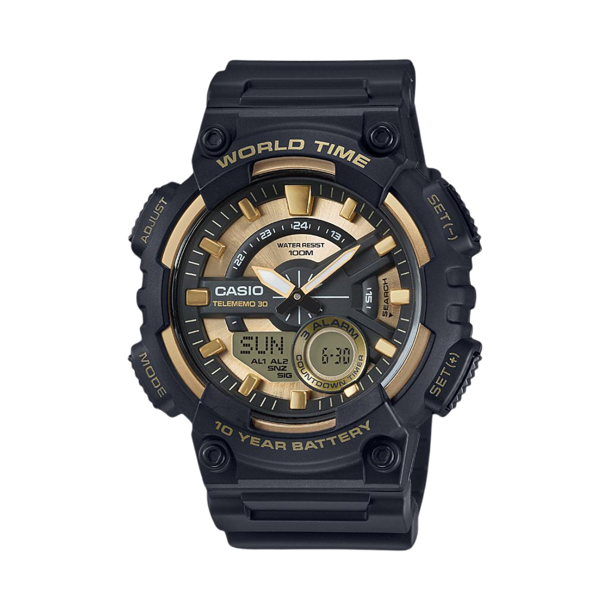 Reloj Análogo-Digital Telememo 30 Sport Negro de Hombre