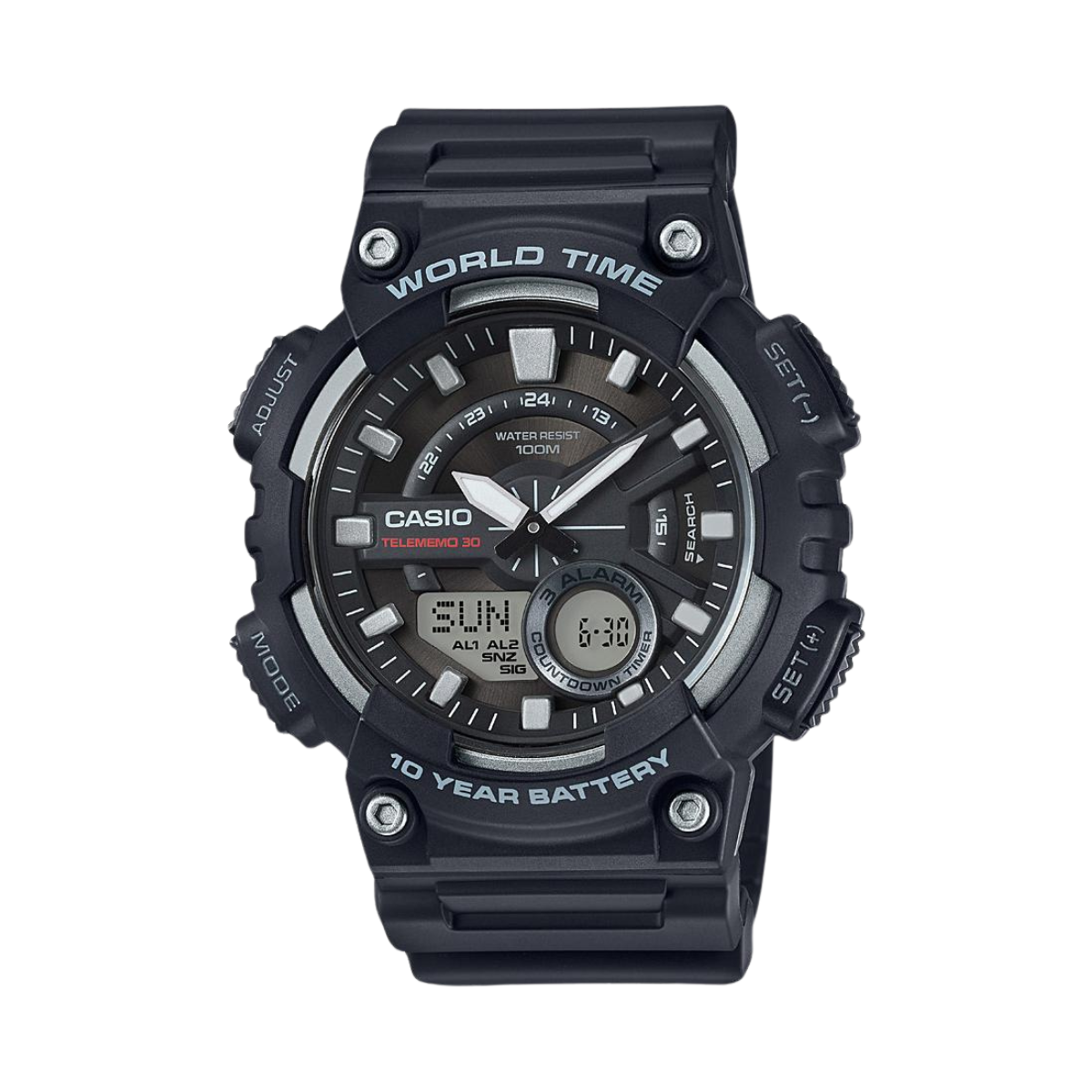 Reloj Análogo-Digital Telememo 30 Sport Negro de Hombre
