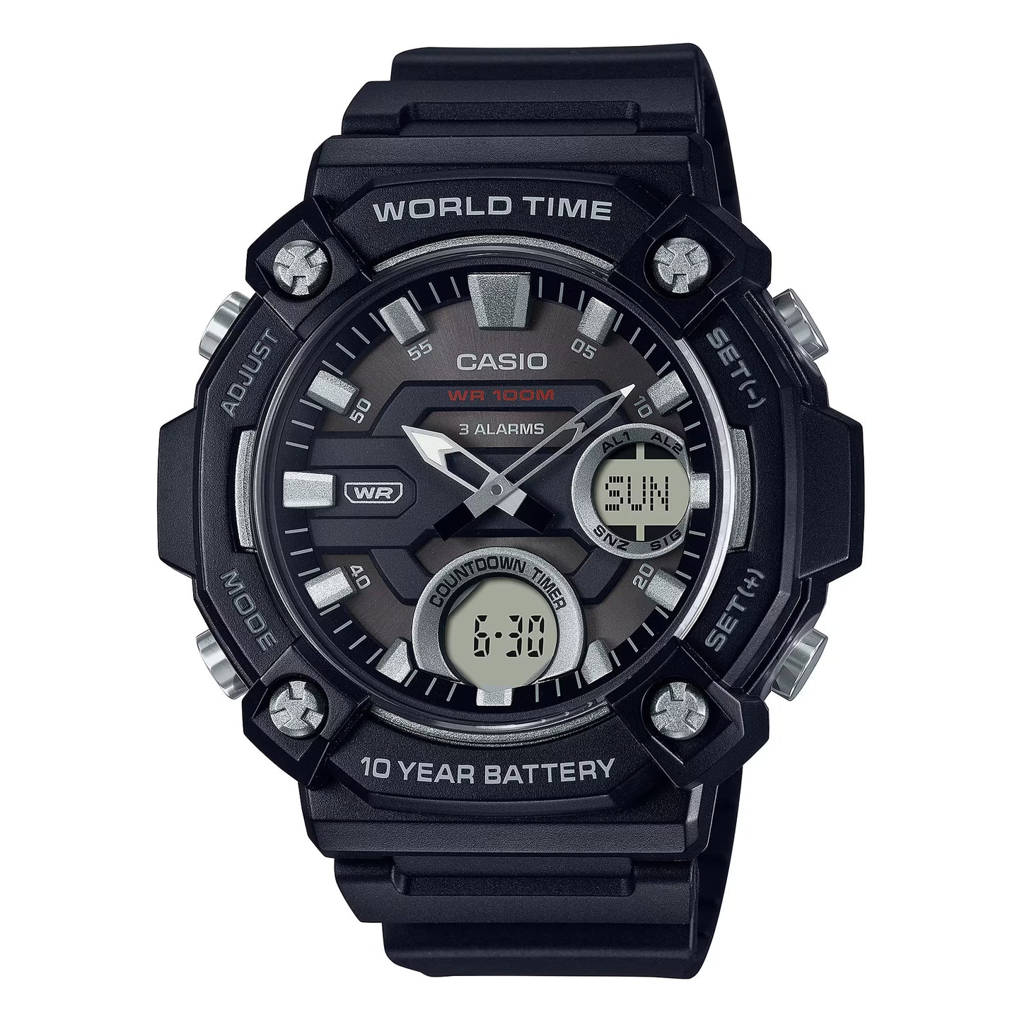 Reloj Análogo-Digital Sport Negro de Hombre