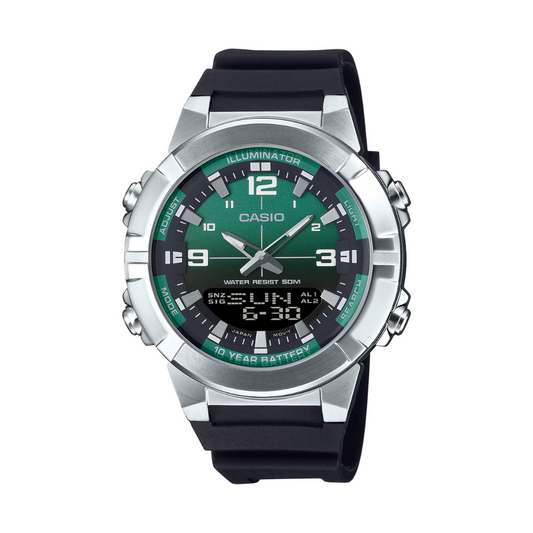 Reloj Análogo Digital Sport Plateado de Hombre