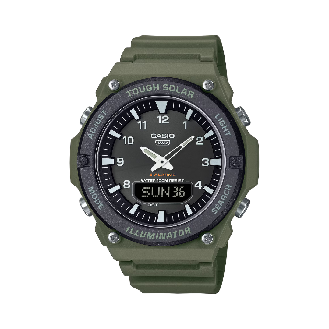 Reloj Análogo Digital Deportivo Verde de Hombre
