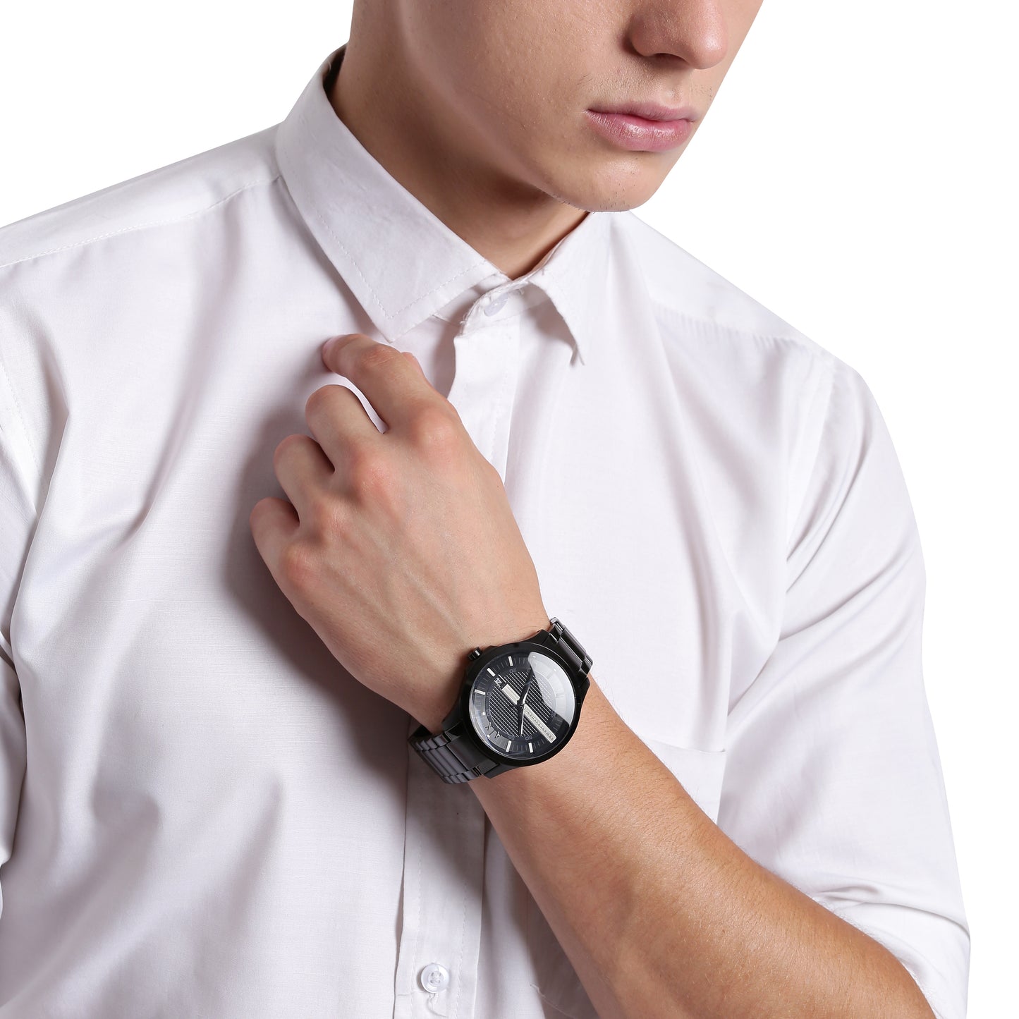 Reloj Análogo Hampton Casual Negro de Hombre