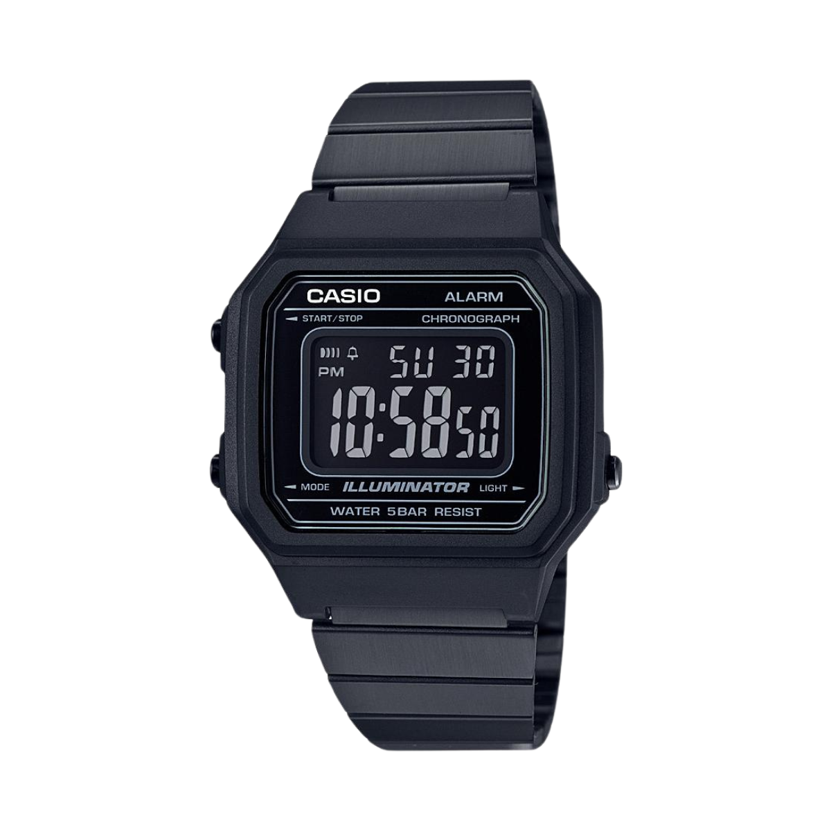 Reloj Digital Illuminator Vintage Negro de Hombre