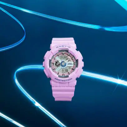 Reloj Análogo Digital Casual Lila de Mujer