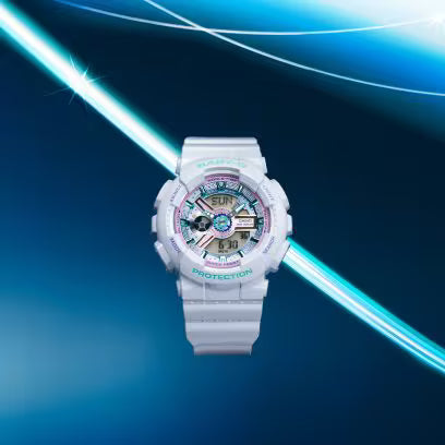 Reloj Análogo Digital Casual Blanco de Mujer