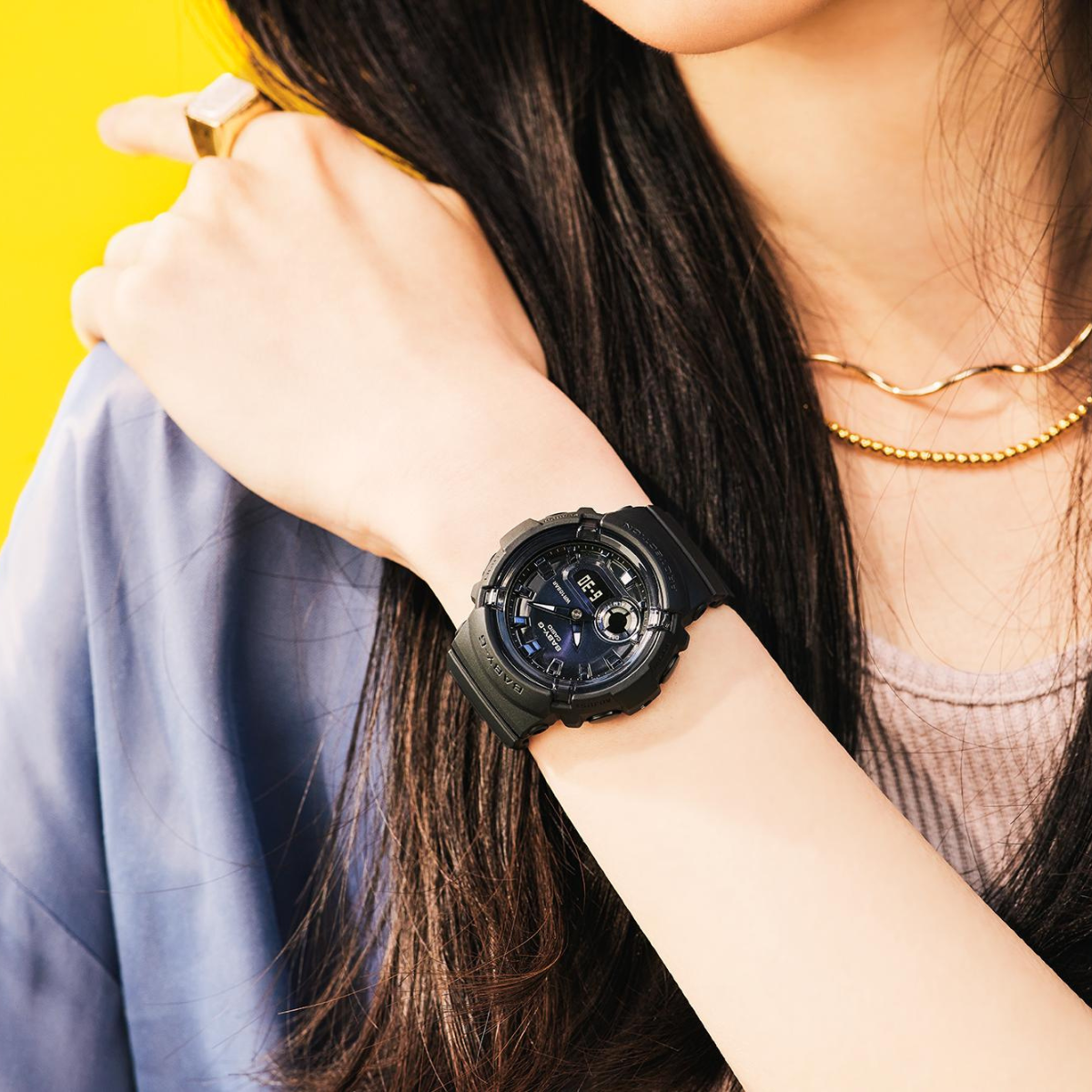 Reloj Análogo-Digital Sport Negro de Mujer