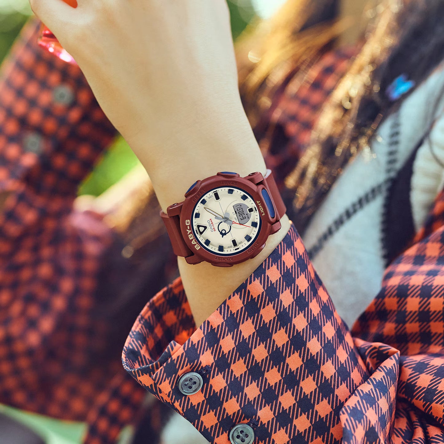 Reloj Análogo-Digital Active Vintage Rojo de Mujer