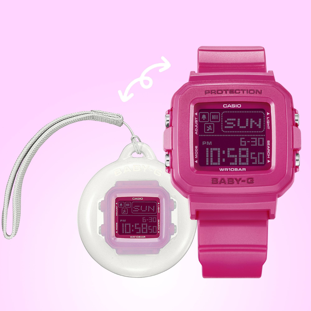 Reloj Digital Juvenil Rosado de Mujer