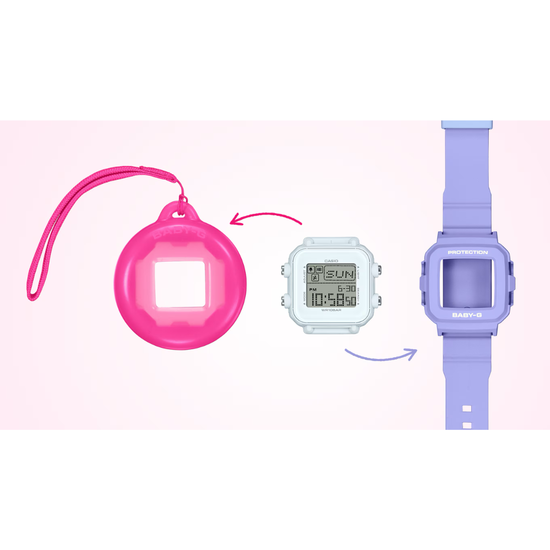 Reloj Digital Juvenil Morado de Mujer