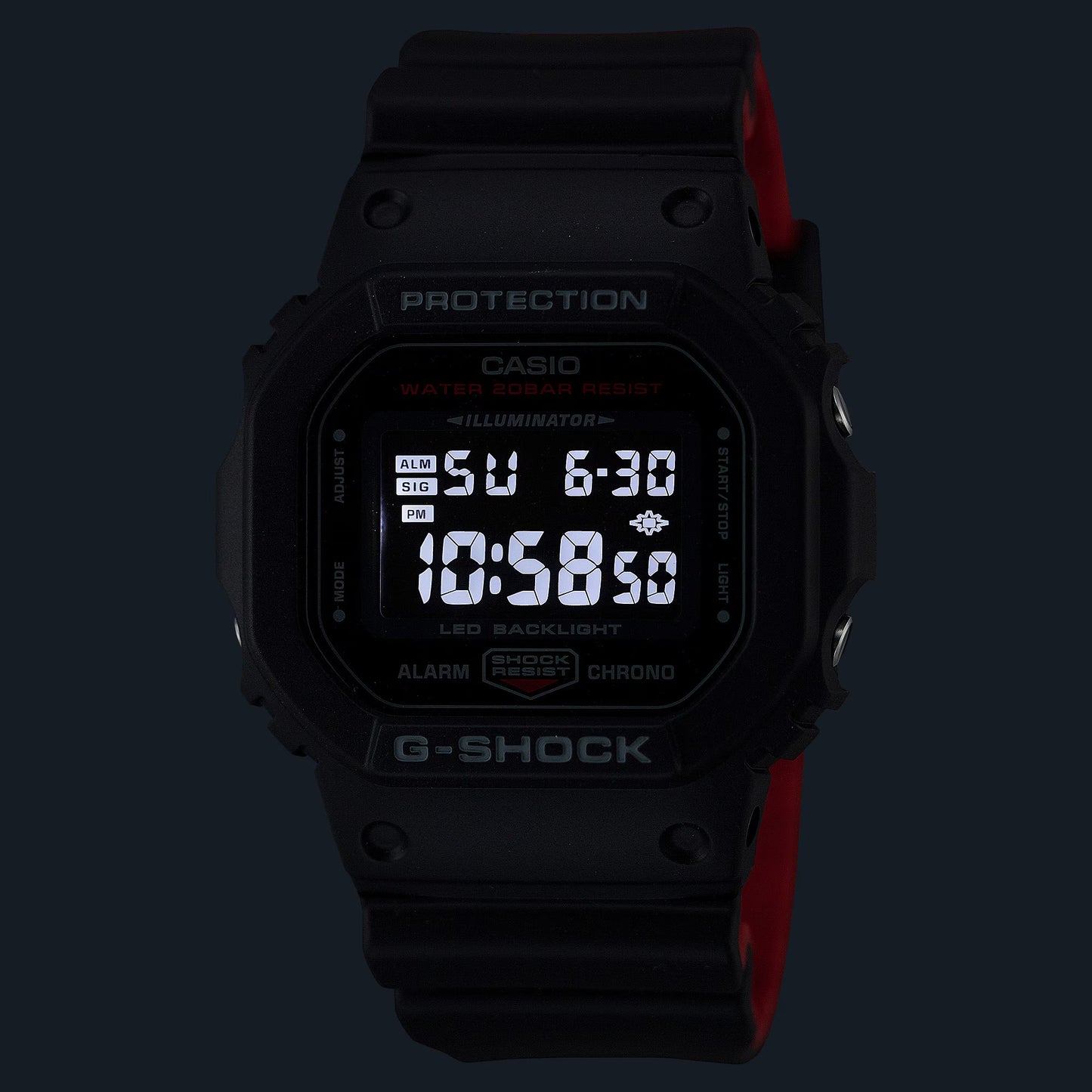 Reloj Digital Casual Negro de Hombre