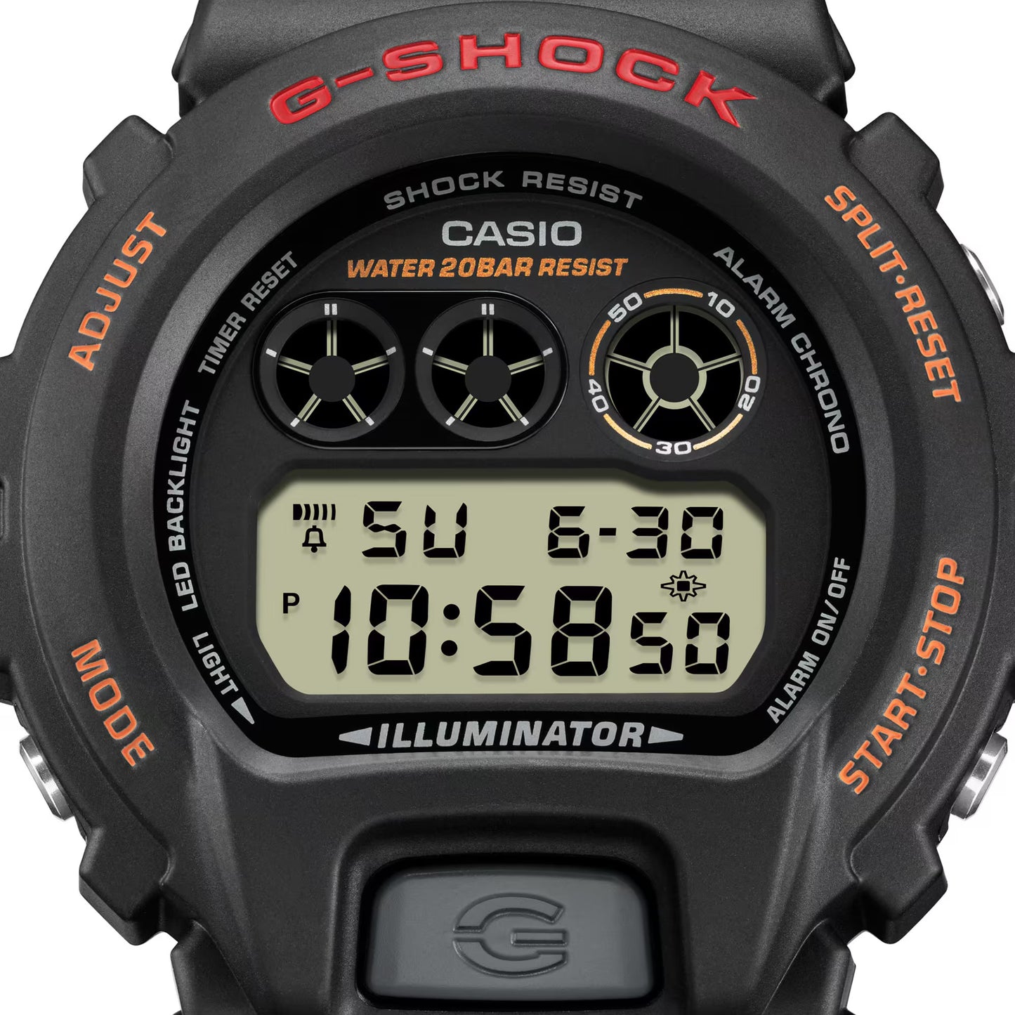 Reloj Digital Casual Negro de Hombre