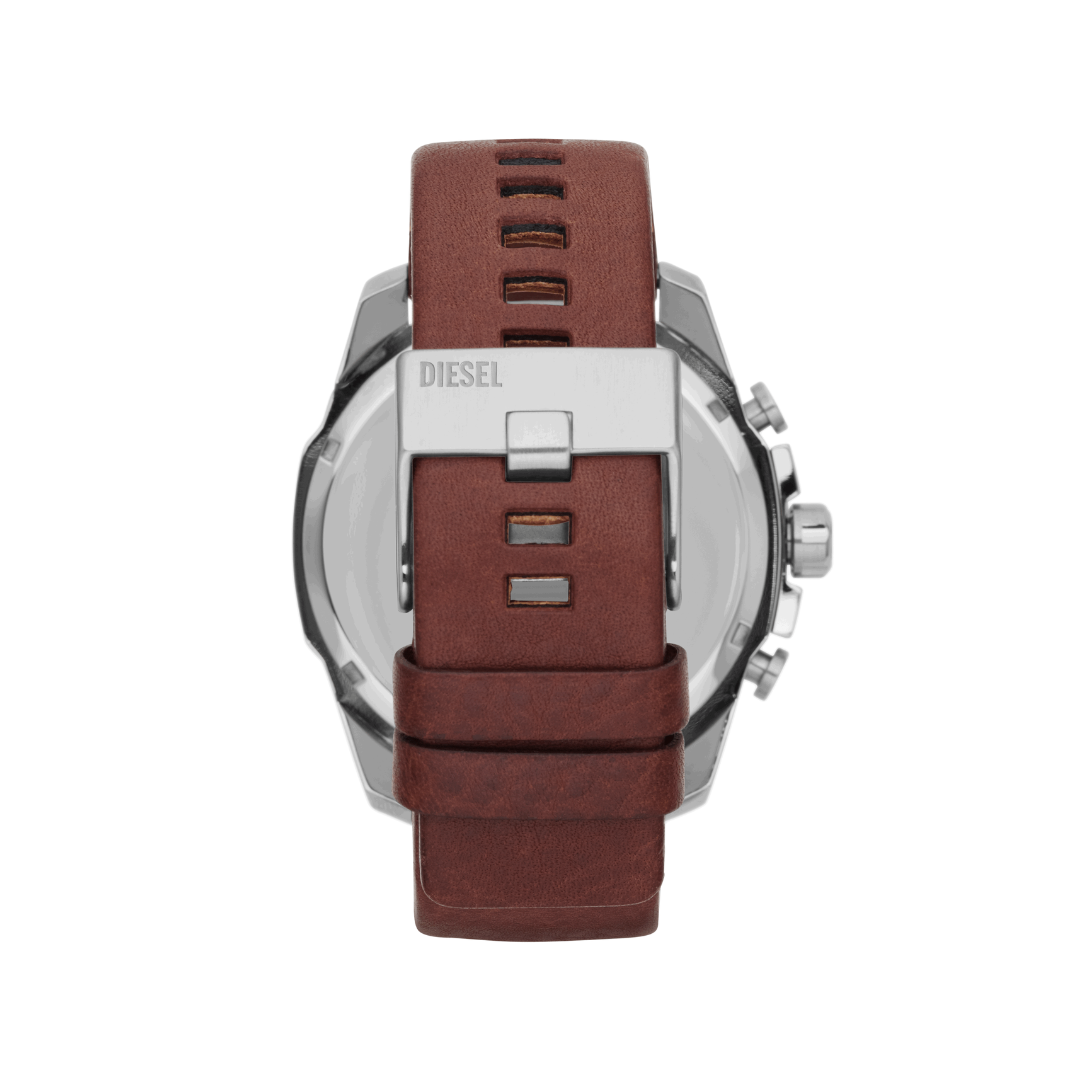 Reloj Análogo Casual con Cronógrafo Plateado de Hombre