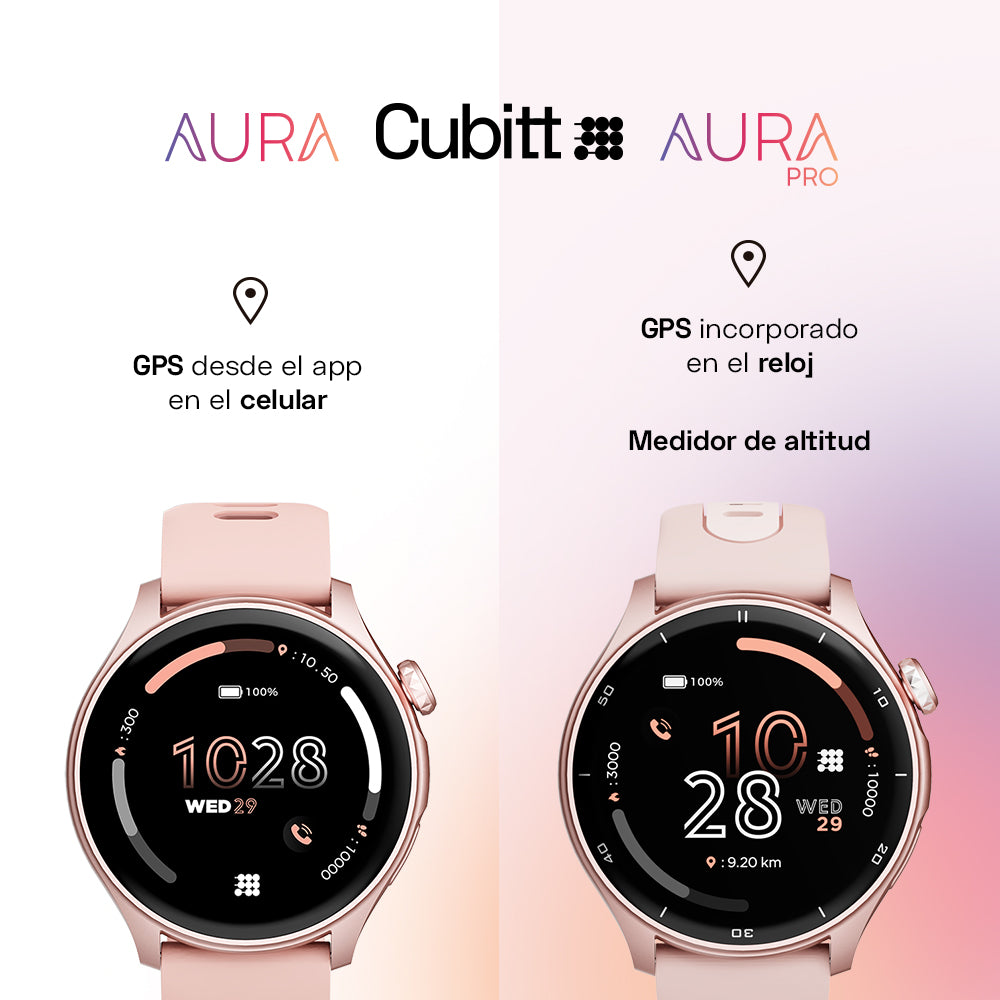 Reloj Digital Smartwatch Aura Pro Rosado Sport Unisex