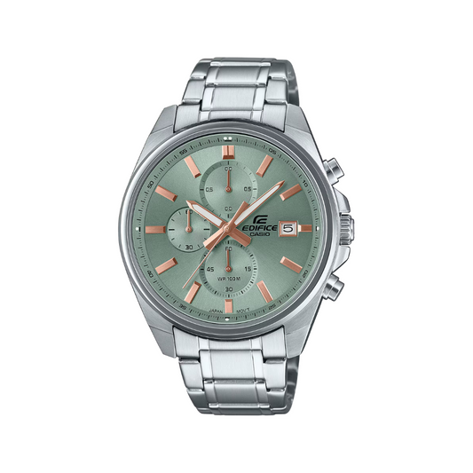 Reloj Análogo con Cronógrafo Deportivo Plateado de Hombre