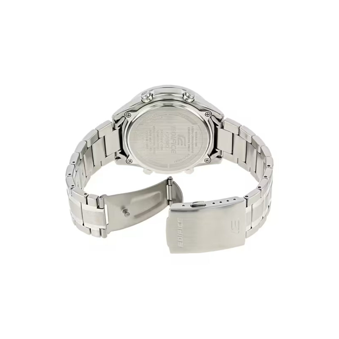 Reloj Análogo-Digital Sport Plateado de Hombre